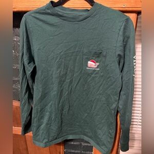 Vineyard Vines Green Christmas Long Sleeve Tee